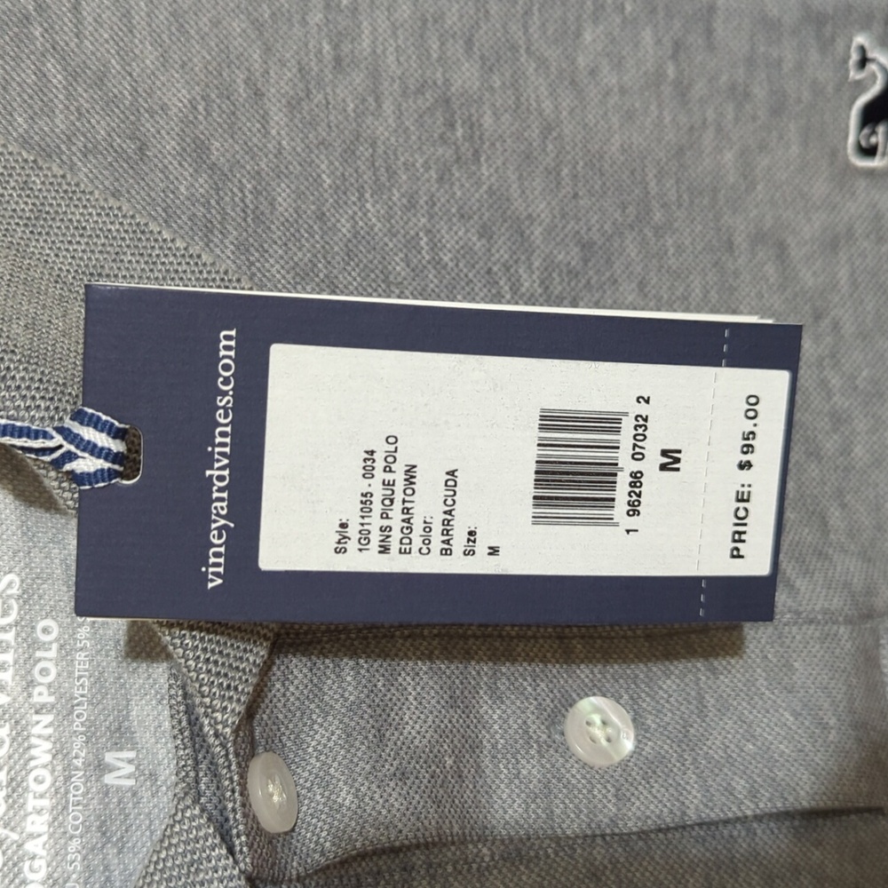 NWT Vineyard Vines Edgartown Pique Polo - Picture 8 of 10
